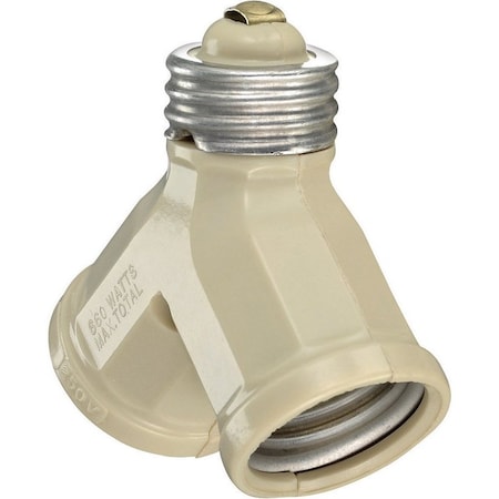 Leviton Leviton Plastic Medium Base Socket Adapter 1 pk 00128-00I